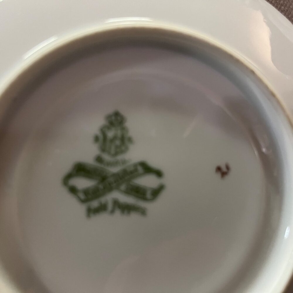 Vintage Bavarian Hand Painted Poppy Porcelain Saucer PT Bavaria Used - Picture 8 of 9